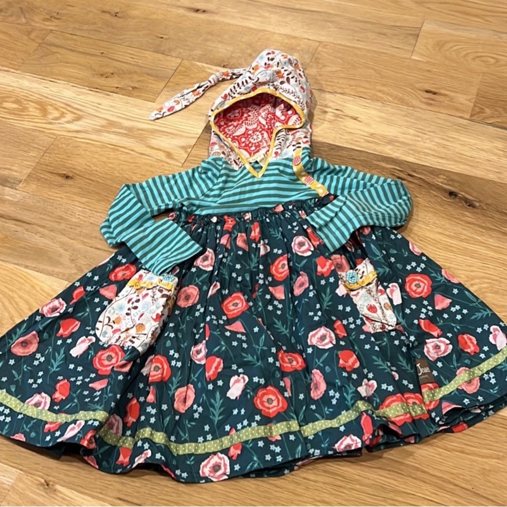Floral Kids Costume Dress with Hood by Matilda Jane. 4 T.